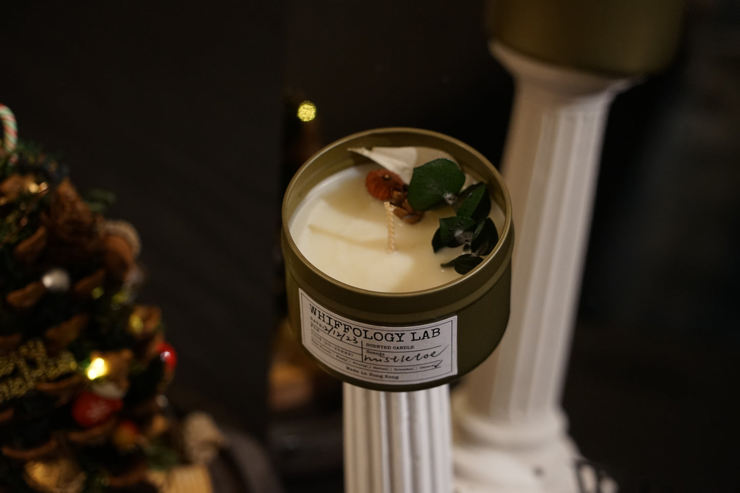 Mistletoe candle